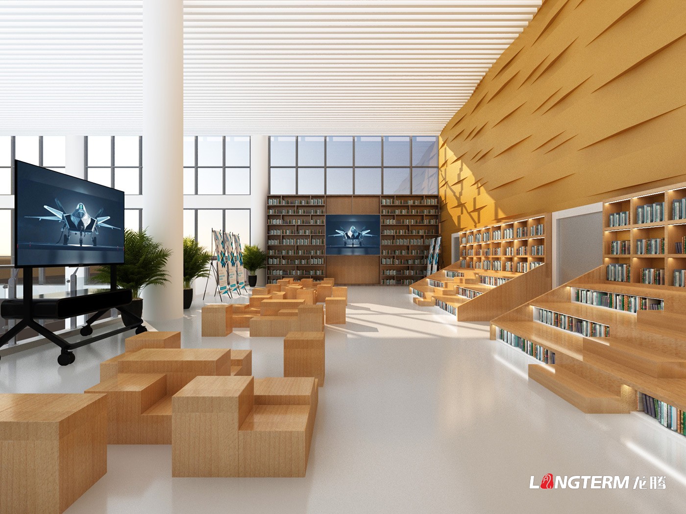 成都飛機(jī)工業(yè)有限責(zé)任公司(成飛集團(tuán))工會(huì)閱覽室設(shè)計(jì)