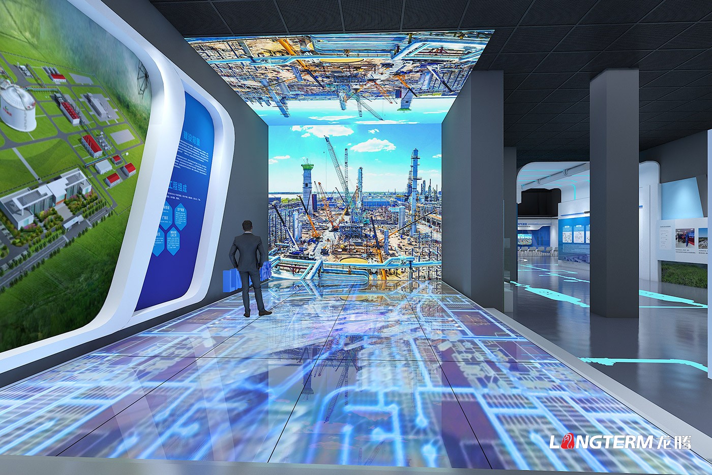 長(zhǎng)春城市LNG應(yīng)急調(diào)峰儲(chǔ)配站工業(yè)旅游展廳設(shè)計(jì)效果圖