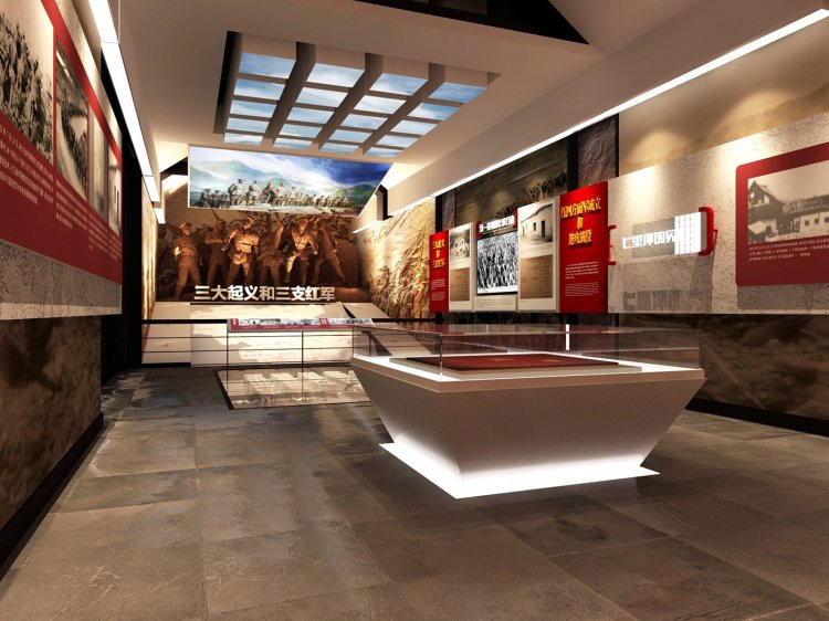 紅四方面軍總指揮部舊址紀念館設(shè)計效果圖