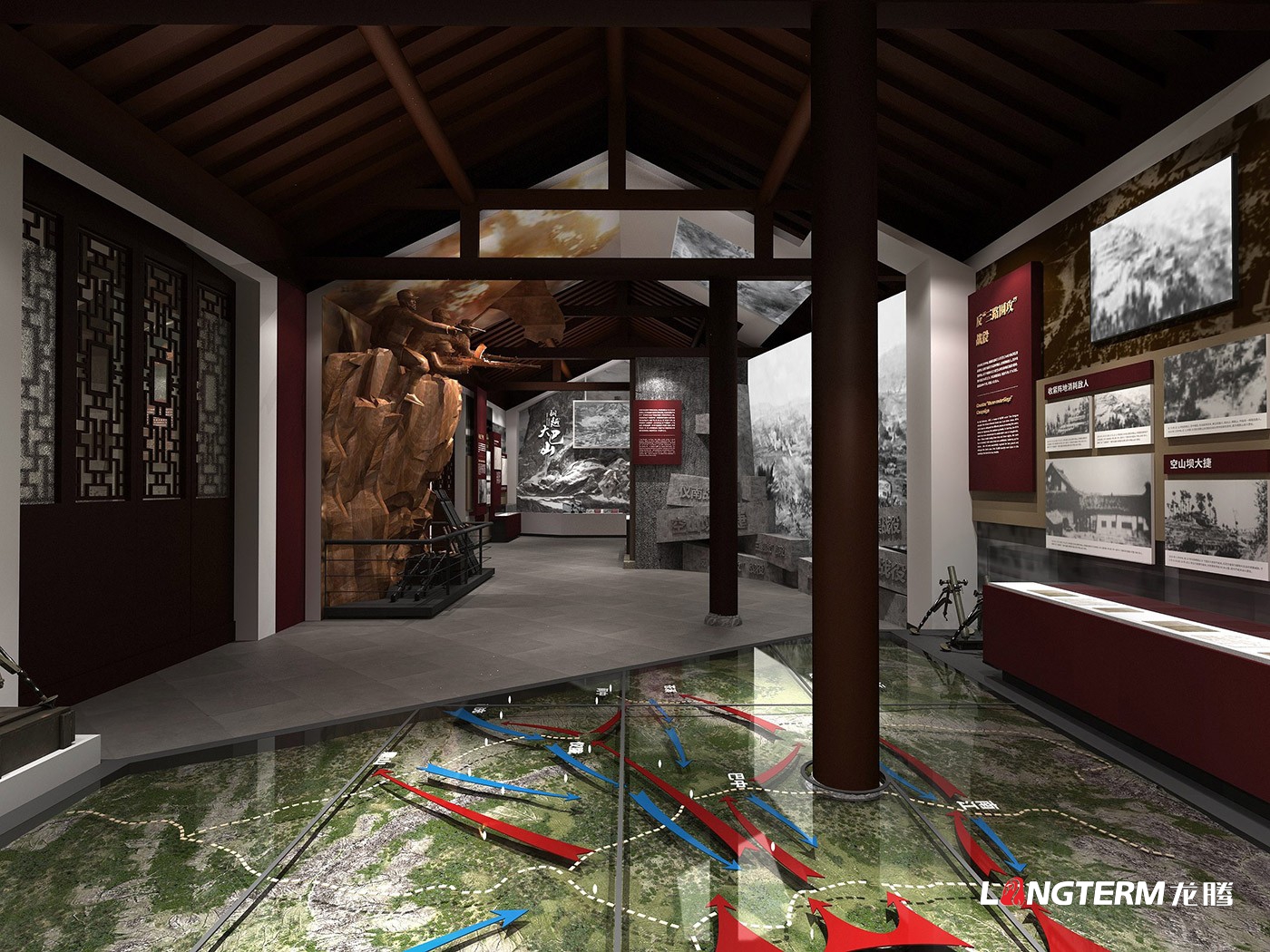 巴中市通江縣紅四方面軍總指揮部舊址紀念館設(shè)計效果圖